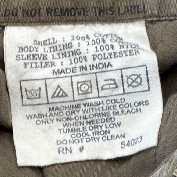 Gap 1969 Alpine Standard Issue Army Green Military Style Utility Jacket Sz M - Picture 10 of 12